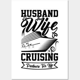 cruise vacation for Setting Sail for Love and Celebration Birthday for Husband and Wife cruise Posters and Art